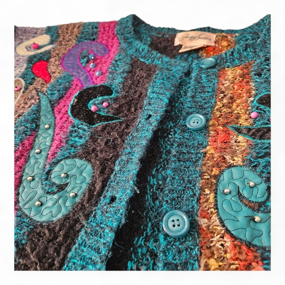 Vintage 80's Cardigan - Picture 3 of 8